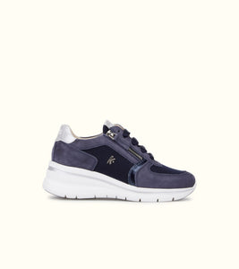 Keys K-10600 sneakers donna blù/silver