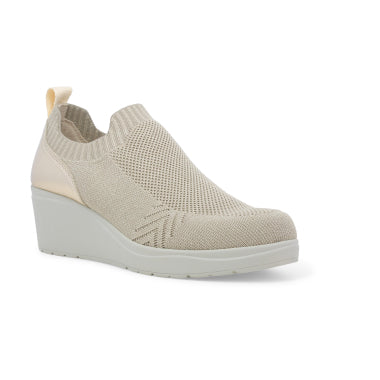 Melluso K53013 sneakers donna in tessuto beige