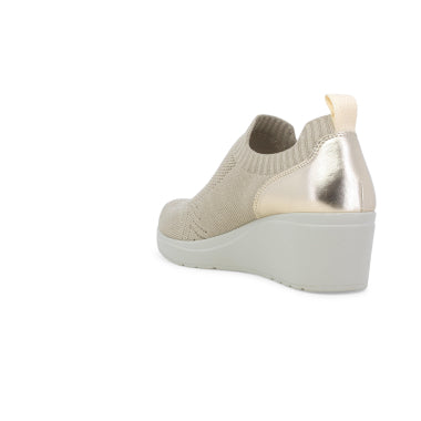 Melluso K53013 sneakers donna in tessuto beige