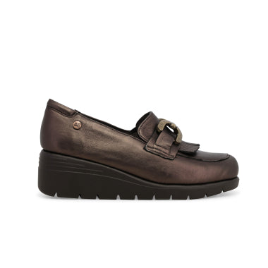 Melluso K55280 Mocassino donna in pelle bronzo