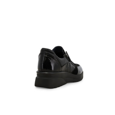Melluso K55441Z Sneakers donna in vernice e camoscio nero