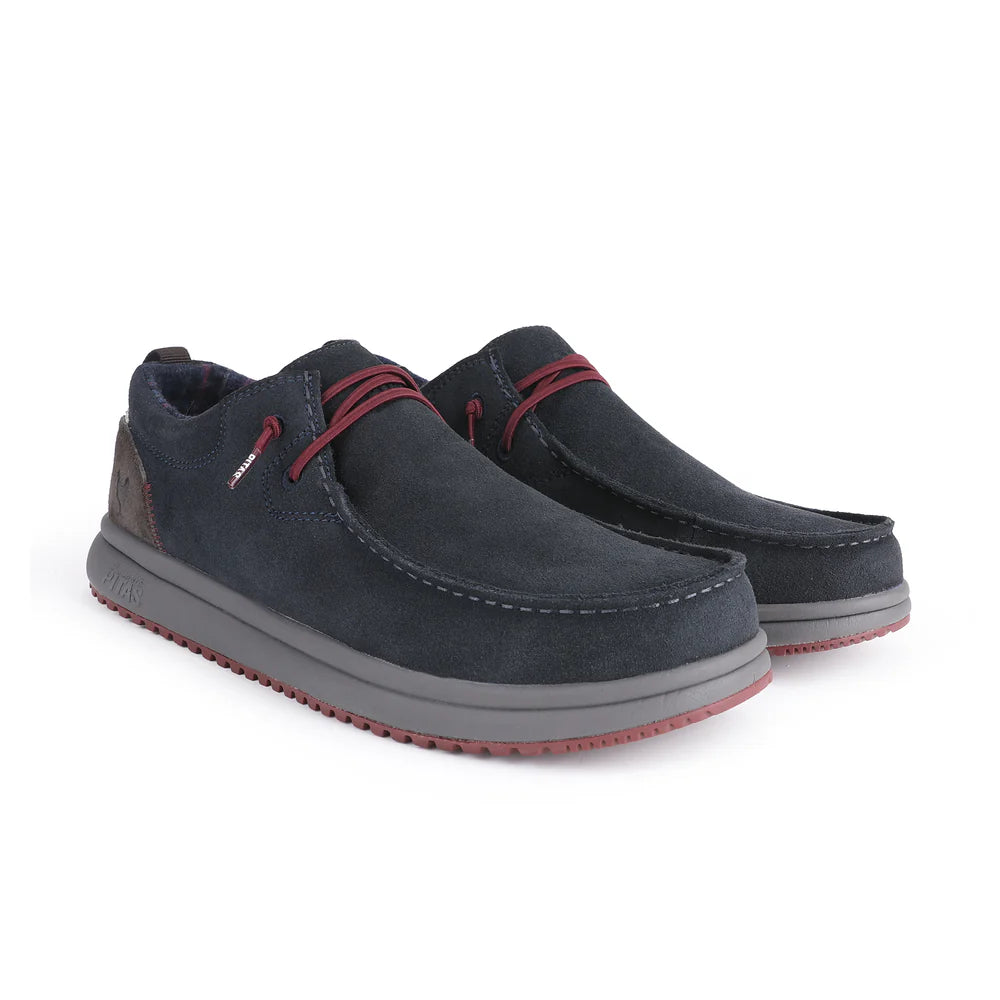 Pitas Padar wallabi uomo in suede blù