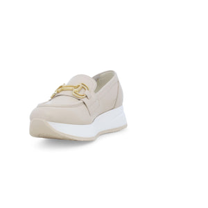 Melluso R20088 Sneakers mocassino donna in pelle latte
