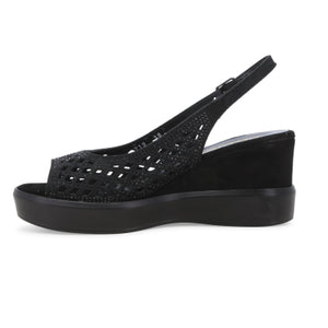Melluso R80555 Sandalo donna in camoscio nero