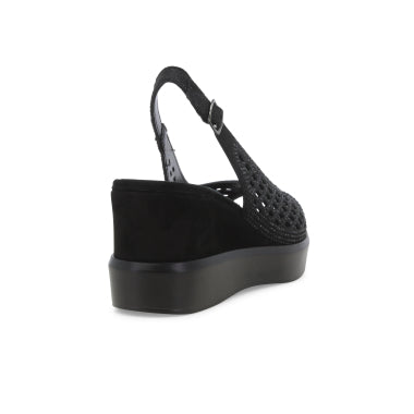 Melluso R80555 Sandalo donna in camoscio nero