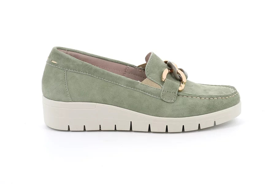 Grunland SC5221 TAFA mocassino comfort donna salvia