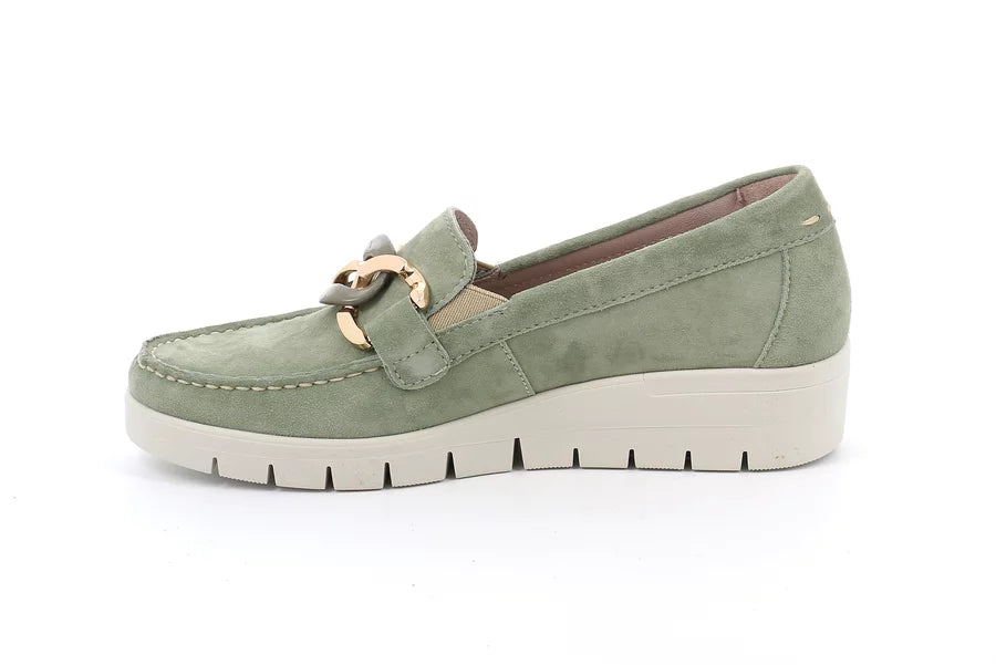 Grunland SC5221 TAFA mocassino comfort donna salvia