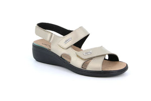 Grunland SE0214 sandalo comfort ESSI platino