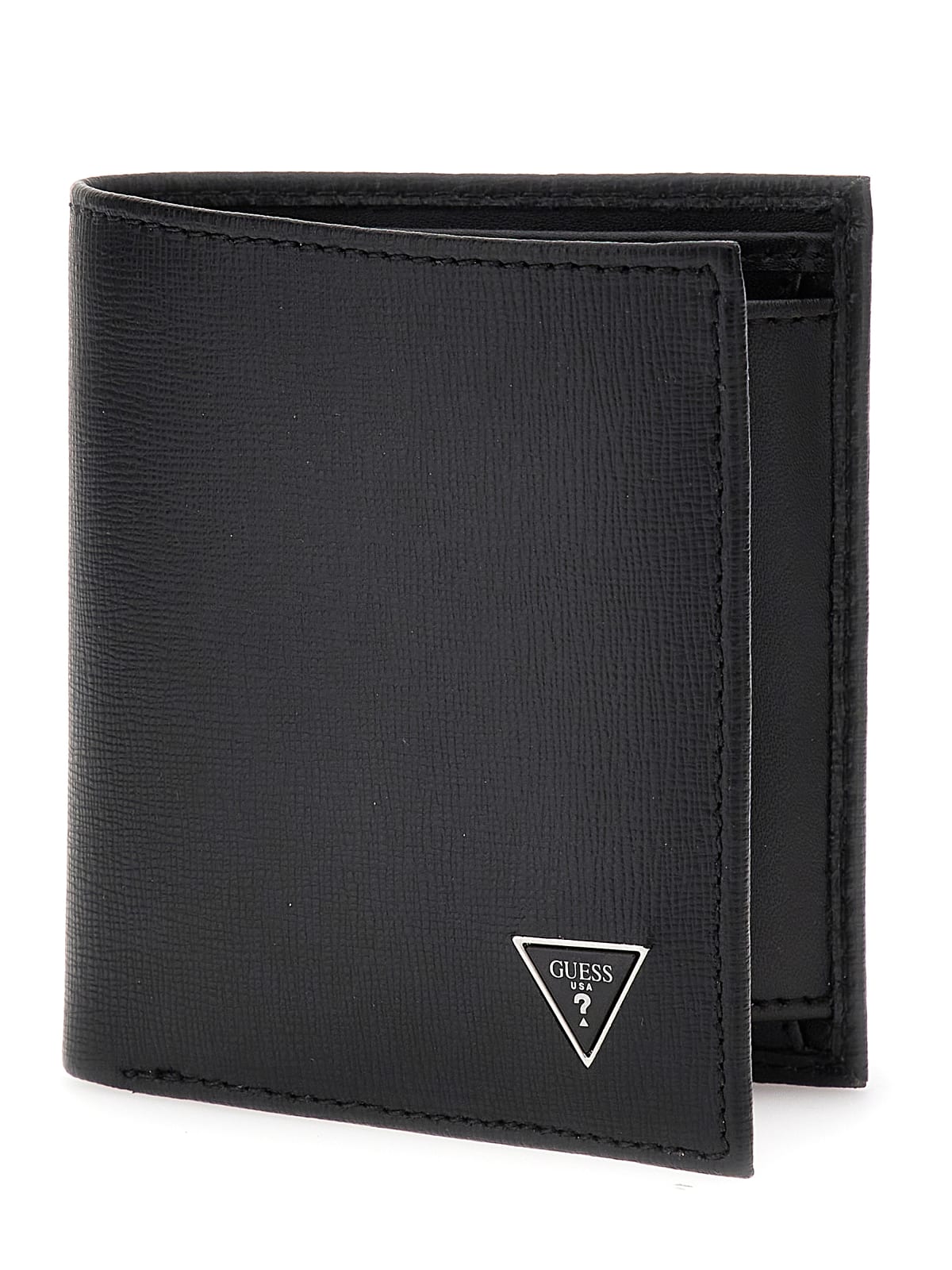 Guess SMCSLE LEA22 portafoglio grande da uomo in pelle black