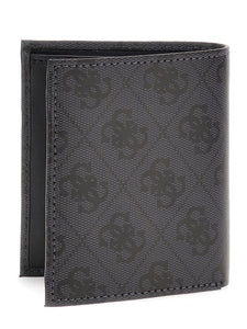 Guess SMVELE LEA22 portafogli uomo in tessuto black