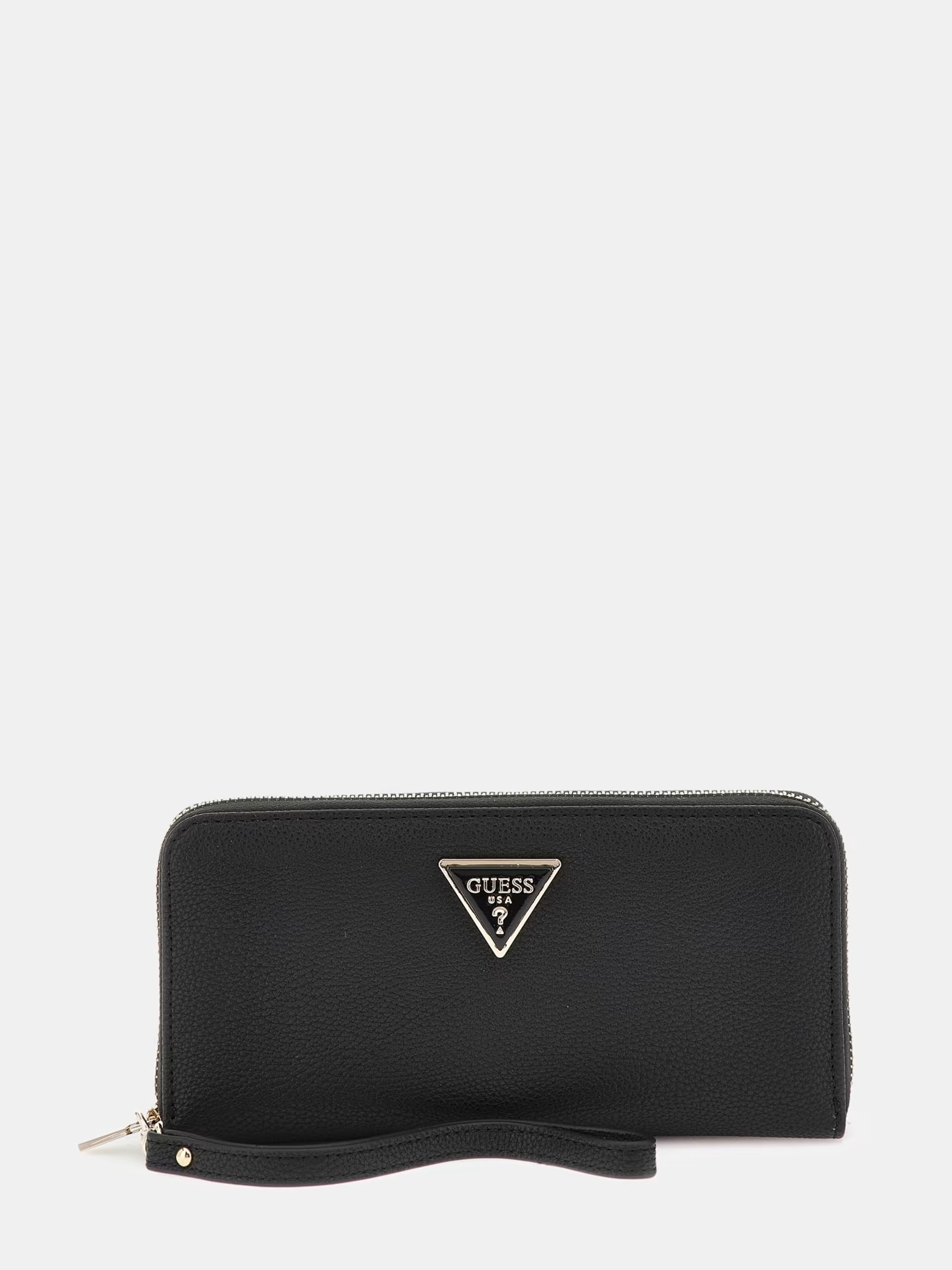 GUESS SWBG8778460 MAXI PORTAFOGLIO MERIDIAN TRIANGOLO LOGO BLACK