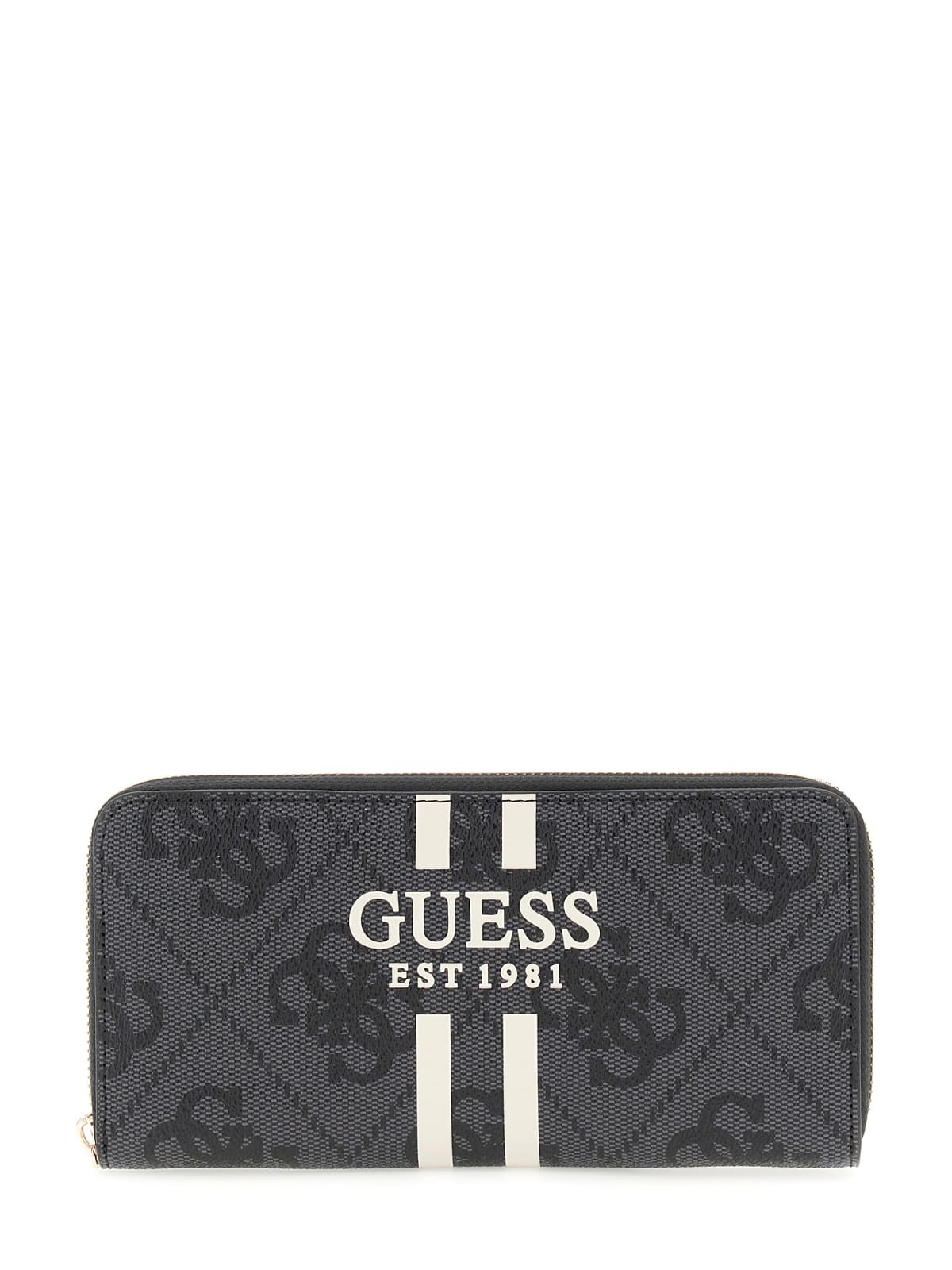 Guess SWOS74 59146 portafogli donna in tessuto nero o beige