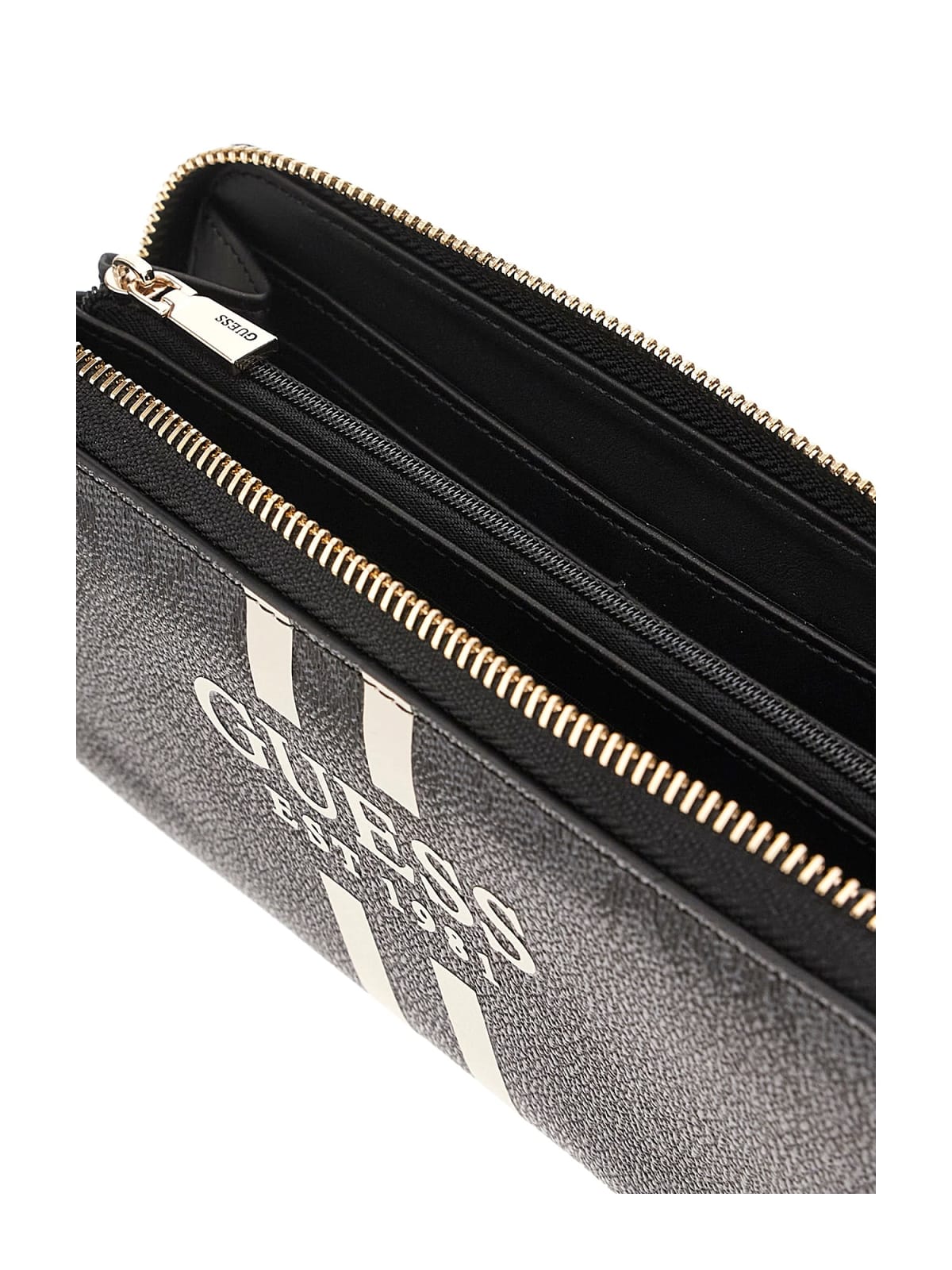 Guess SWOS74 59146 portafogli donna in tessuto nero o beige