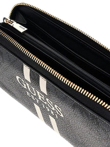 Guess SWOS74 59146 portafogli donna in tessuto nero o beige