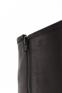 Stelio Malori 1300 stivale biker mid tronchetto in pelle nero