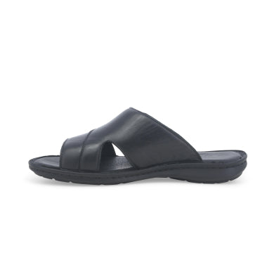 Melluso U75130W ciabatta uomo in pelle nero