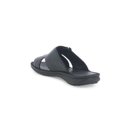 Melluso U75130W ciabatta uomo in pelle nero