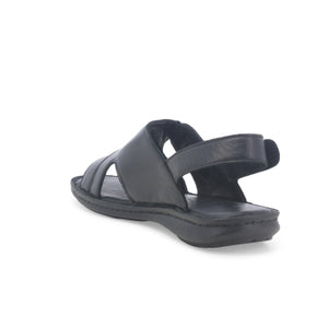 Melluso U75131W sandalo uomo in pelle nero