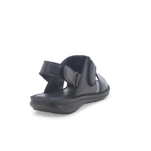 Melluso U75131W sandalo uomo in pelle nero