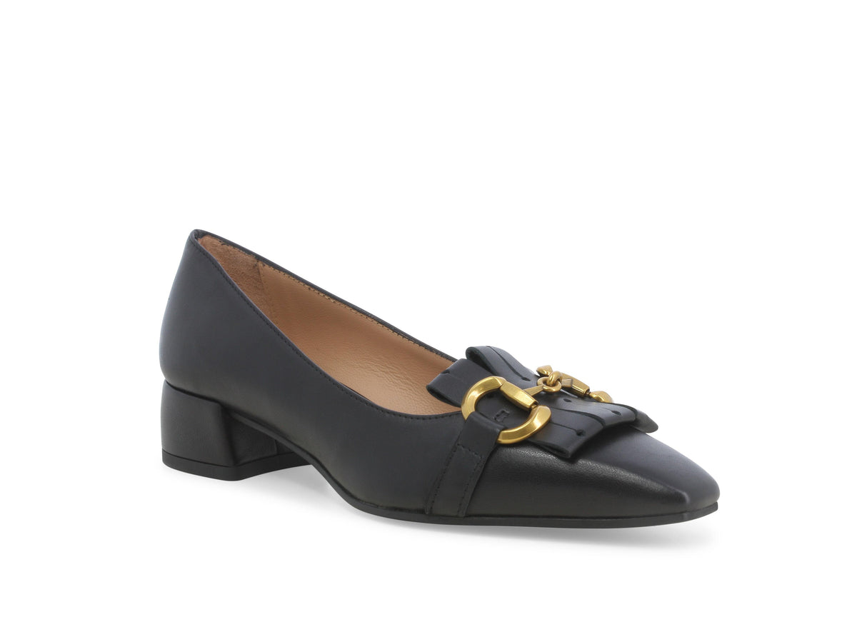 Melluso V5342 dècolletè donna in pelle nero