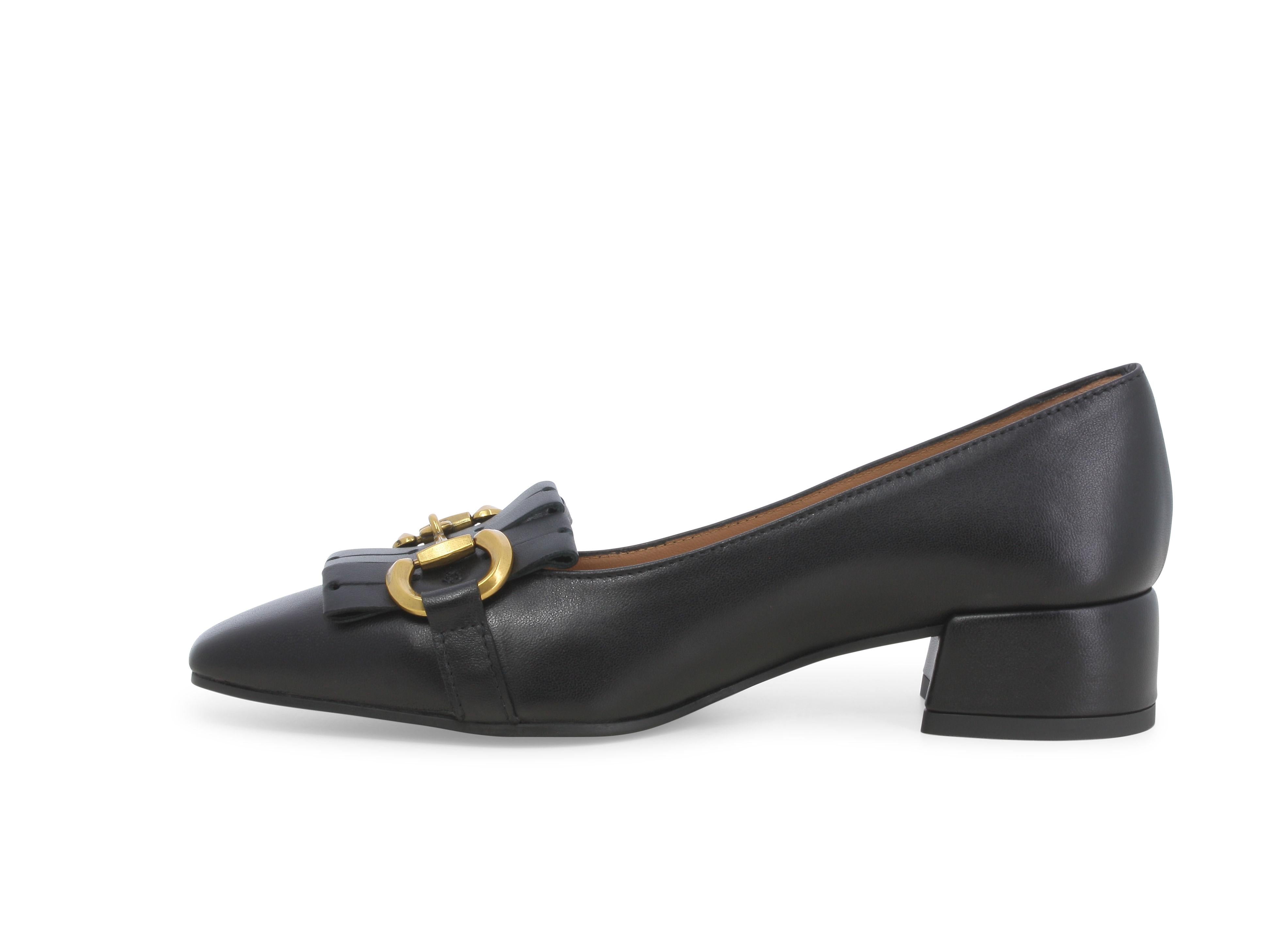 Melluso V5342 dècolletè donna in pelle nero