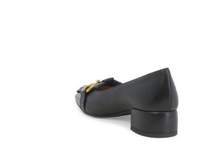 Melluso V5342 dècolletè donna in pelle nero