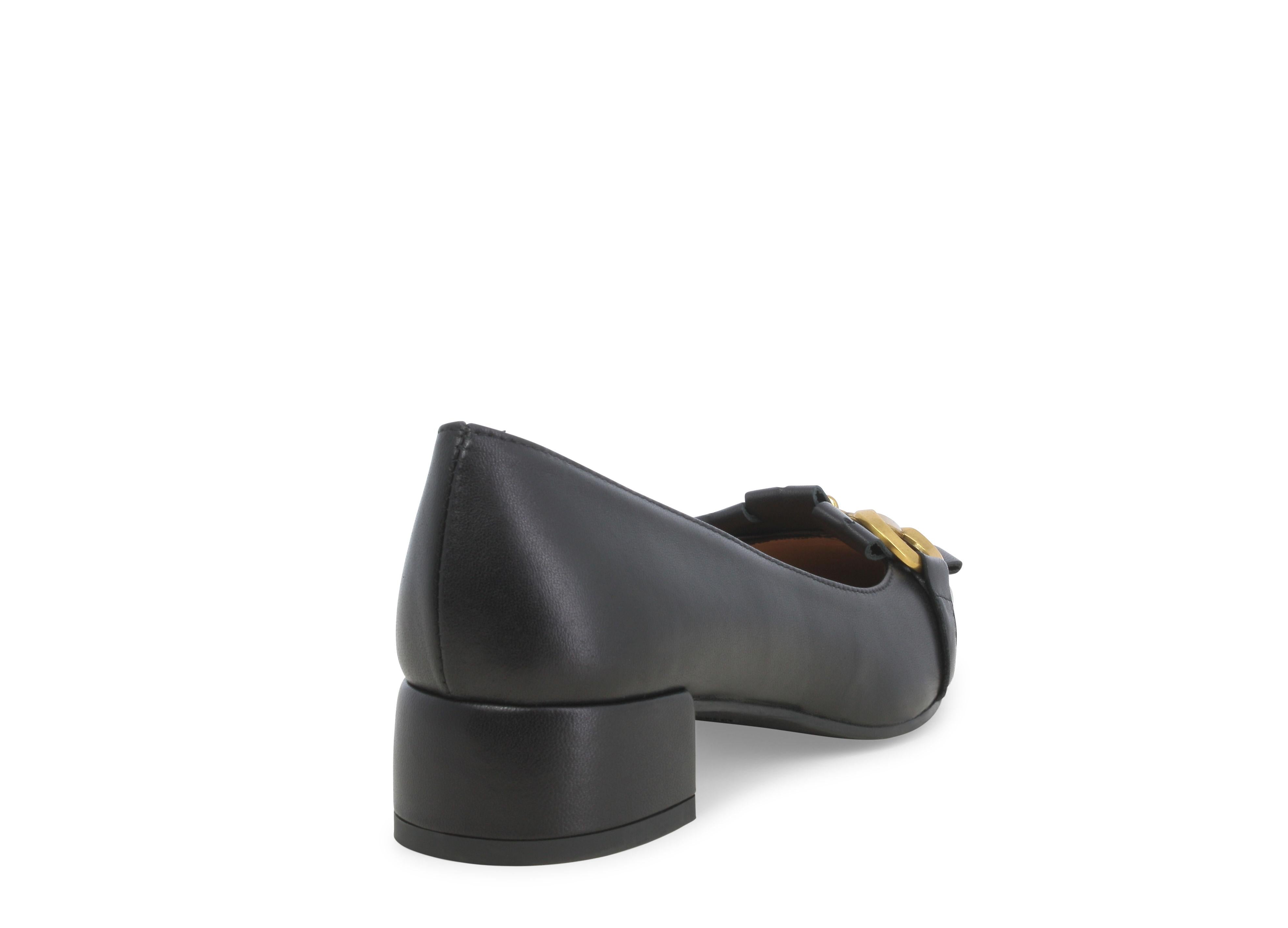 Melluso V5342 dècolletè donna in pelle nero