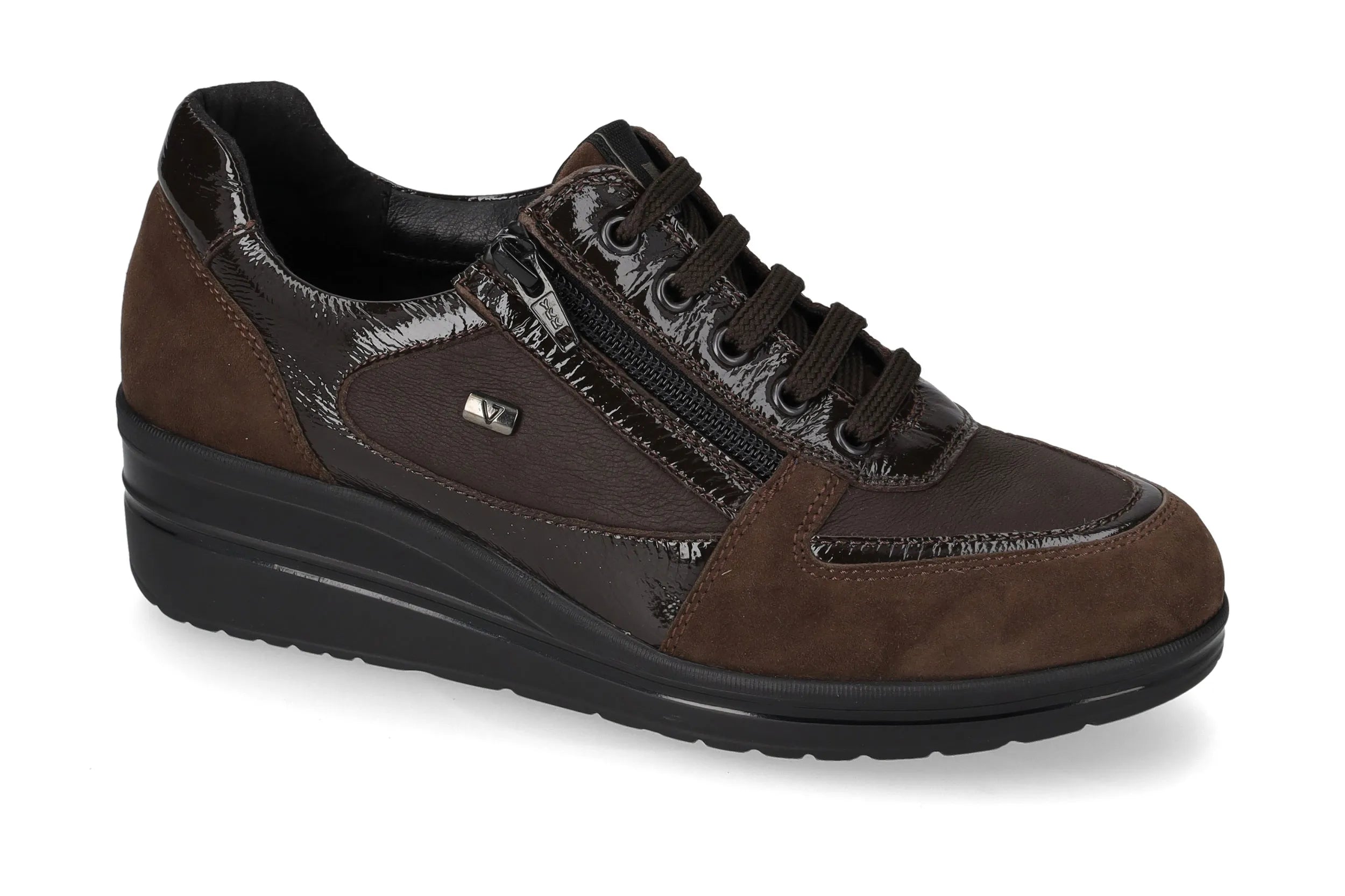 Valleverde VD211F Sneaker donna con tomaio e sottopiede in pelle