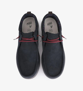 Pitas Padar wallabi uomo in suede blù