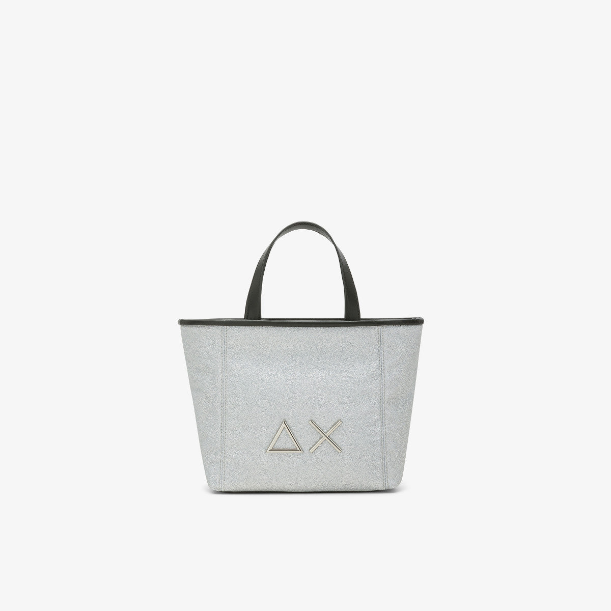 SUN68 BZ35266 Shopping bag Jacqueline in PU glitterato argento