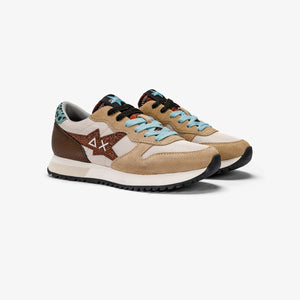 SUN68 BZ43210 STARGIRL GLITTER LOGO BEIGE