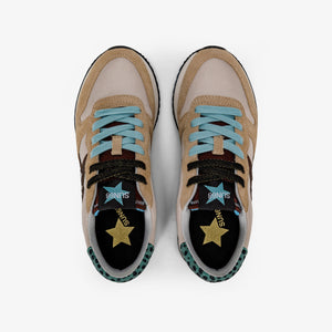 SUN68 BZ43210 STARGIRL GLITTER LOGO BEIGE