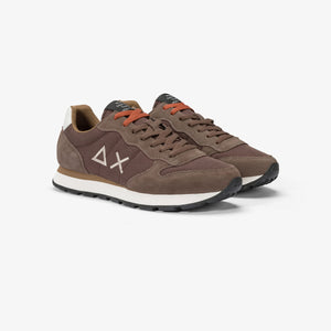 SUN68 Z44101 sneaker Tom in nylon e suede marrone