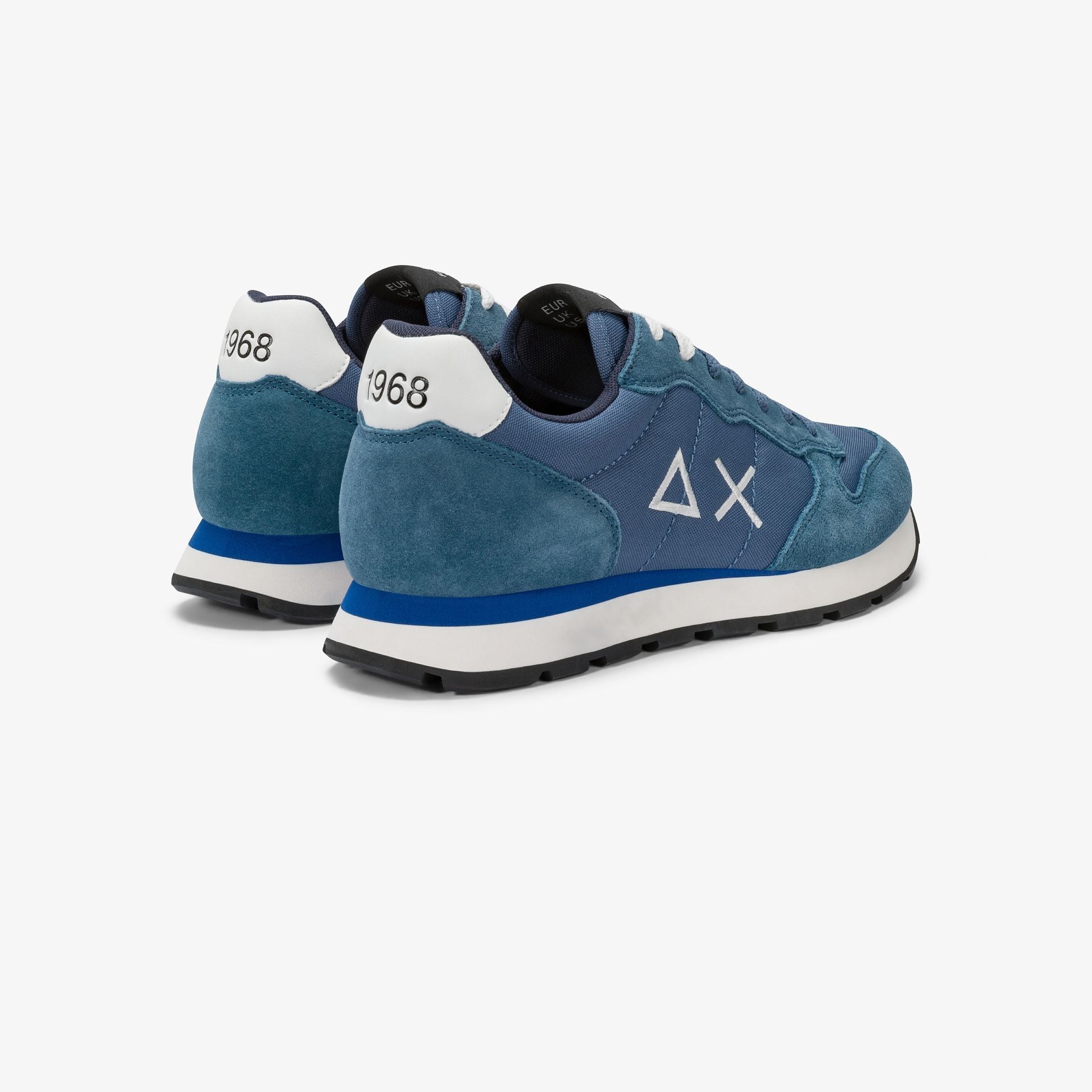 SUN68 BZ45101 Sneaker Tom in nylon e suede avio scuro