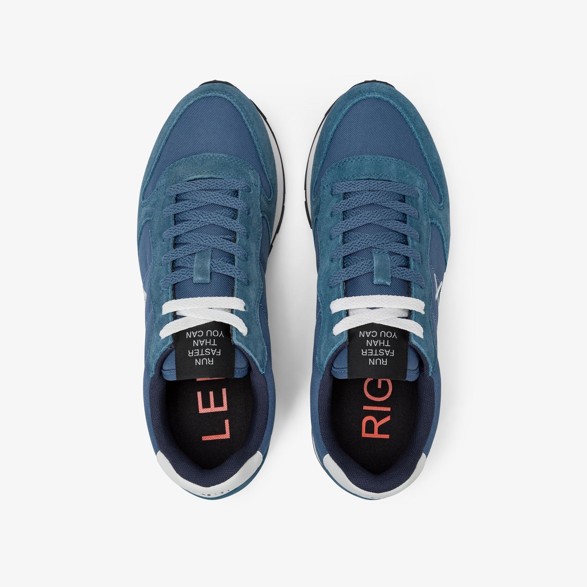 SUN68 BZ45101 Sneaker Tom in nylon e suede avio scuro