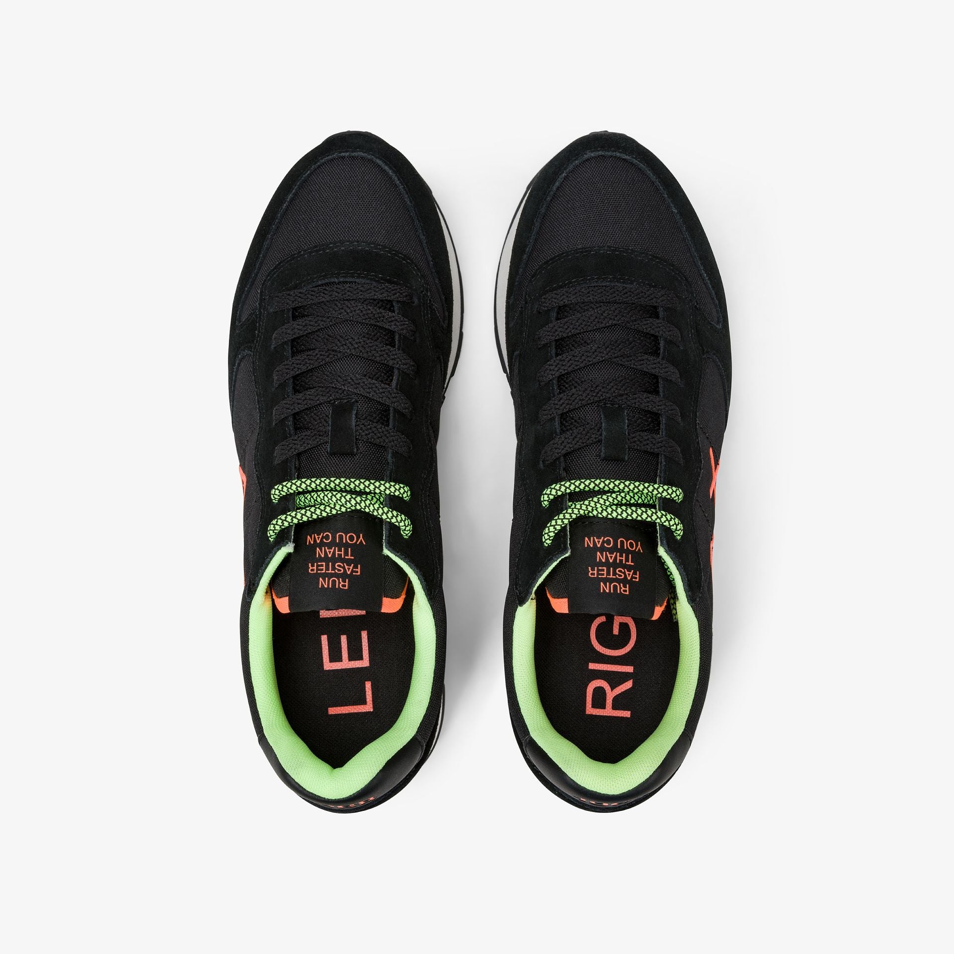 SUN68 BZ45102 Sneaker Tom con logo fluo nero