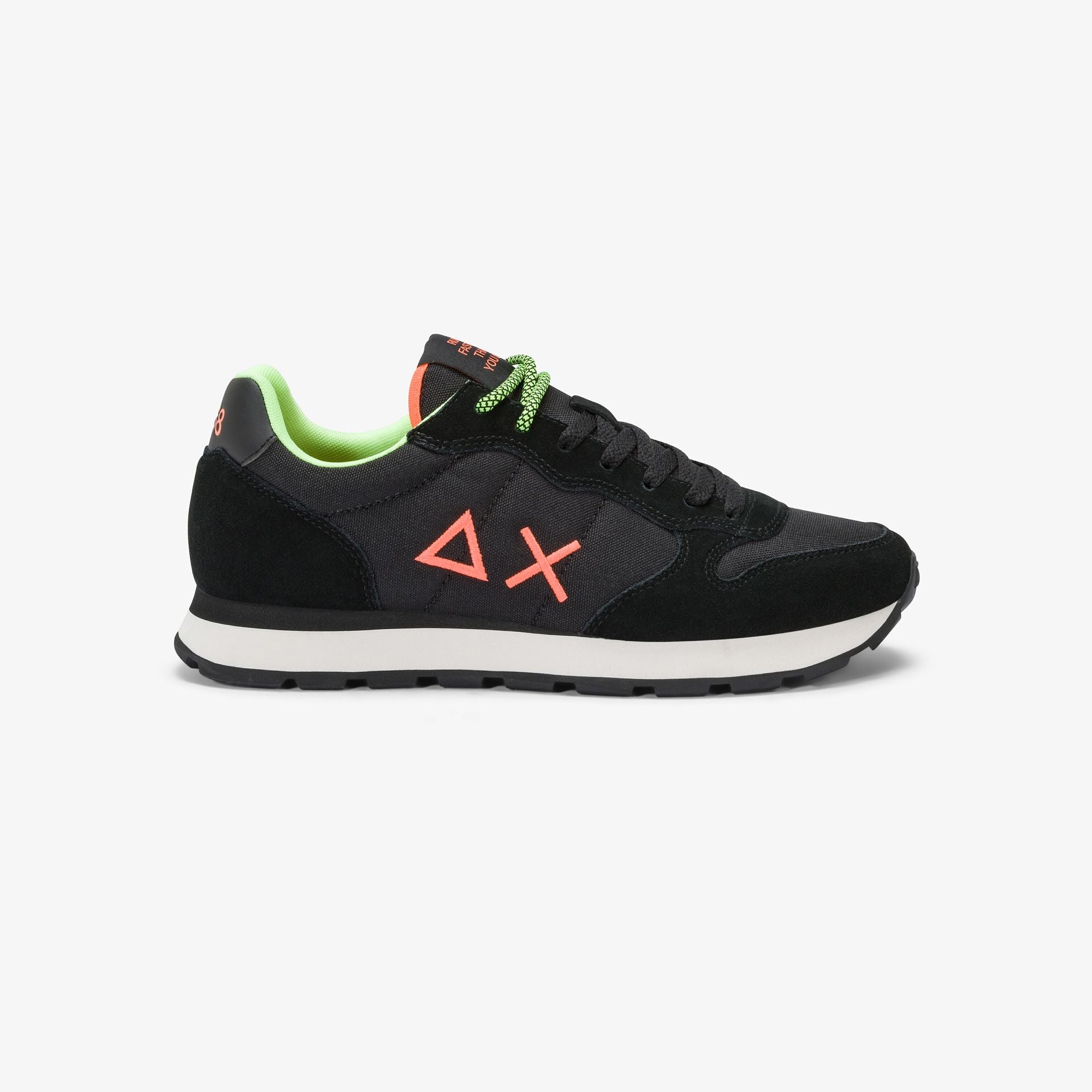SUN68 BZ45102 Sneaker Tom con logo fluo nero