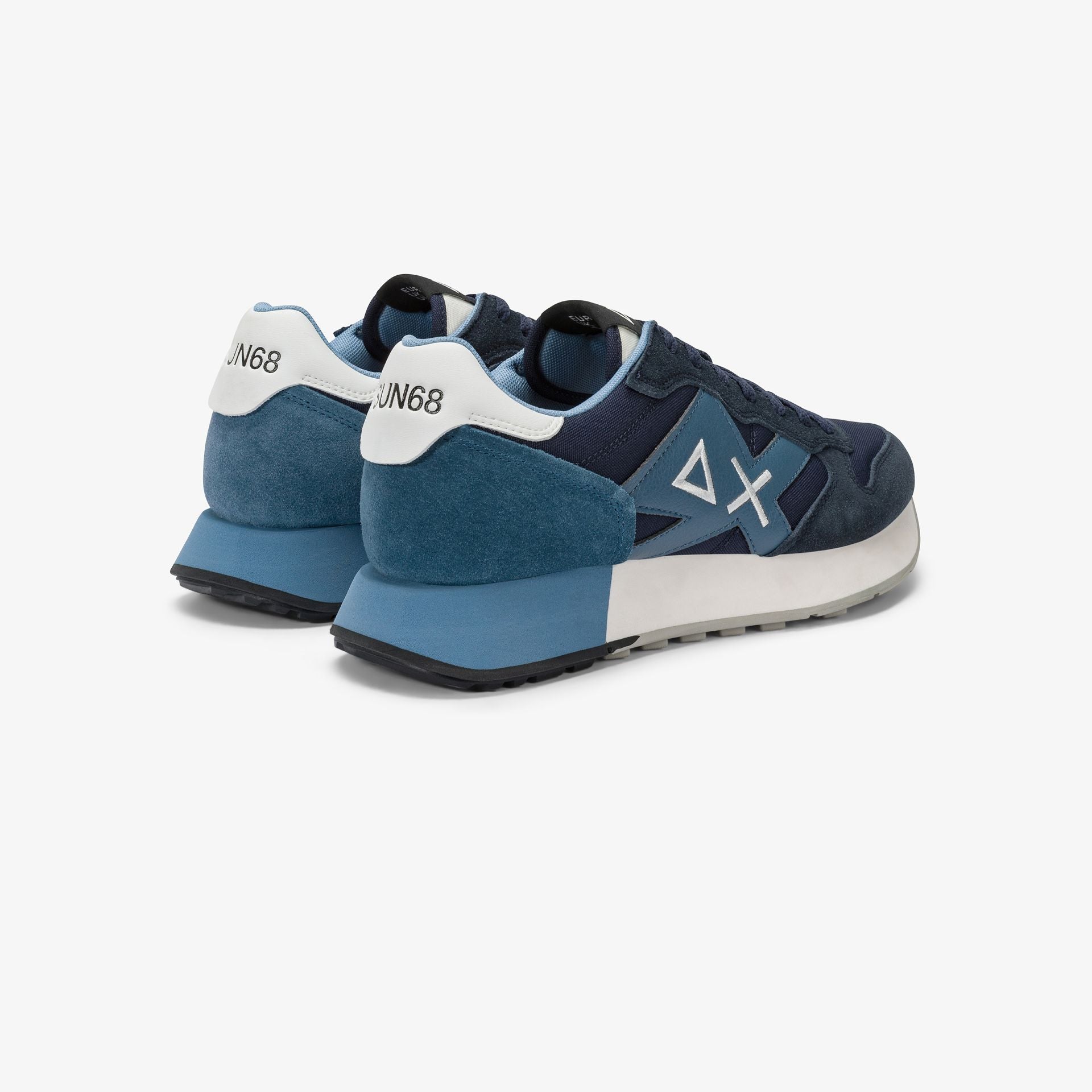 SUN68 BZ45113 Sneaker Jaki Solid in nylon e suede navy blue