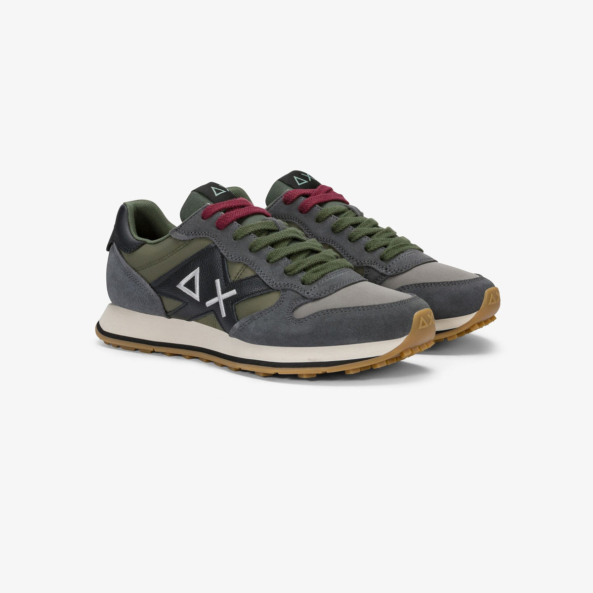 SUN68 Z46122 Sneaker Jaki 2.0 Bicolor in suede e nylon