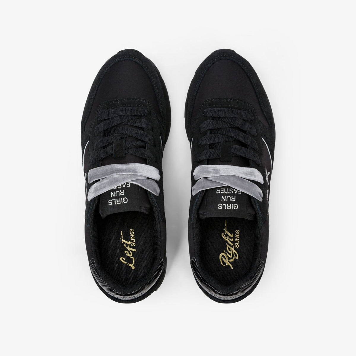 SUN68 Z46202 Sneaker Ally Gold Silver in suede e nylon