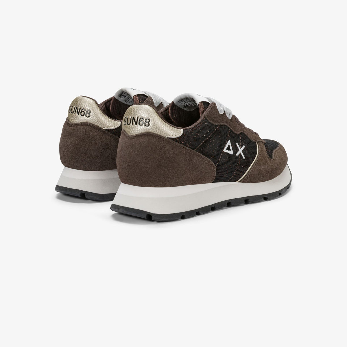 SUN68 Z46204 Sneaker Ally Glitter in suede e lurex