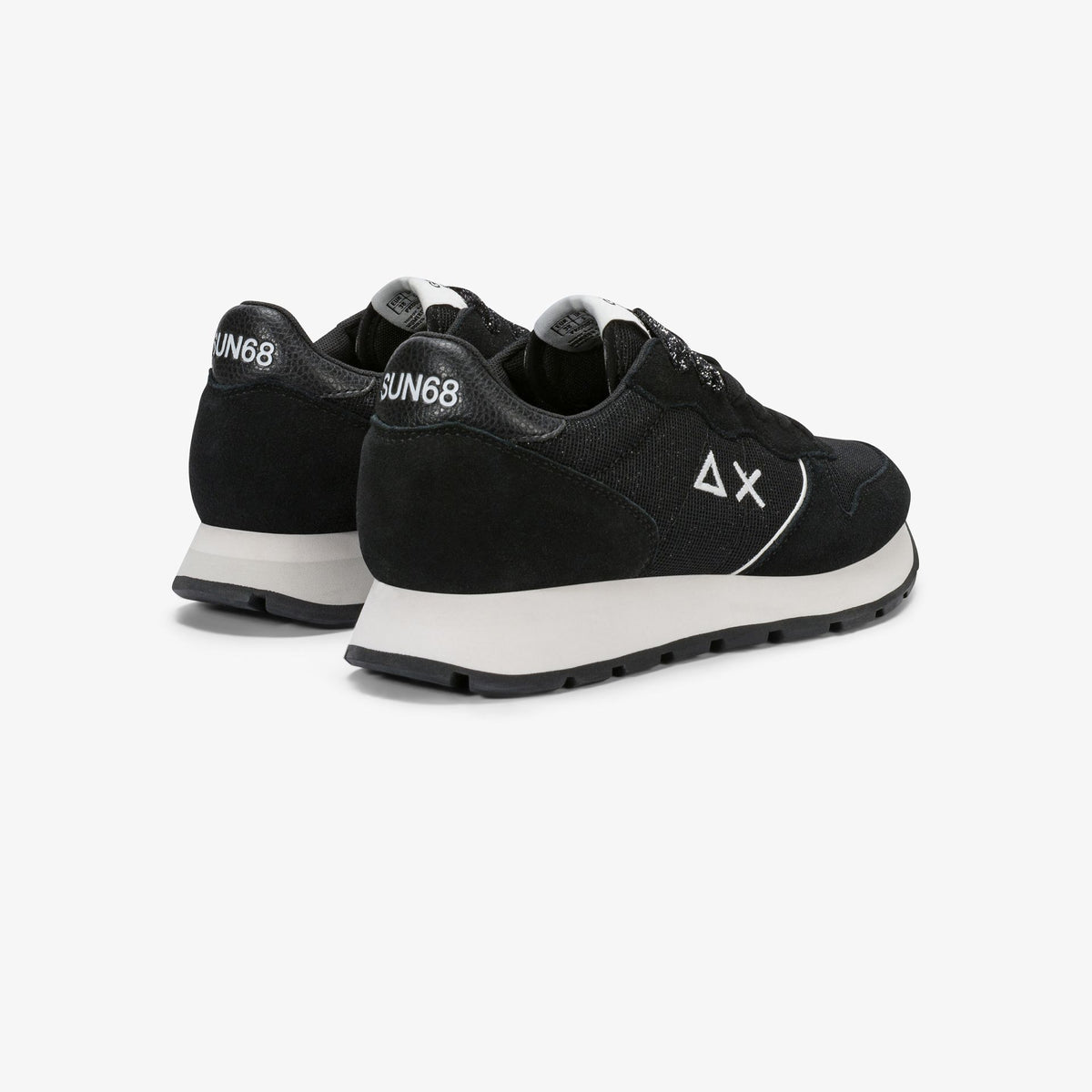 SUN68 Z46204 Sneaker Ally Glitter in suede e lurex