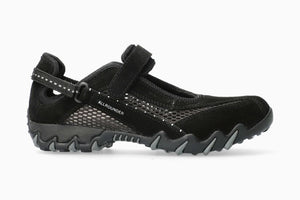 Allrounder P2005149 Niro ballerina in pelle e tessuto traforato nero