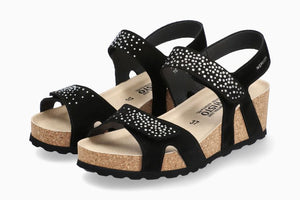MEPHISTO VIC SPARK SANDALO DONNA TORTORA NERO