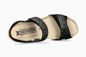 MEPHISTO VIC SPARK SANDALO DONNA TORTORA NERO