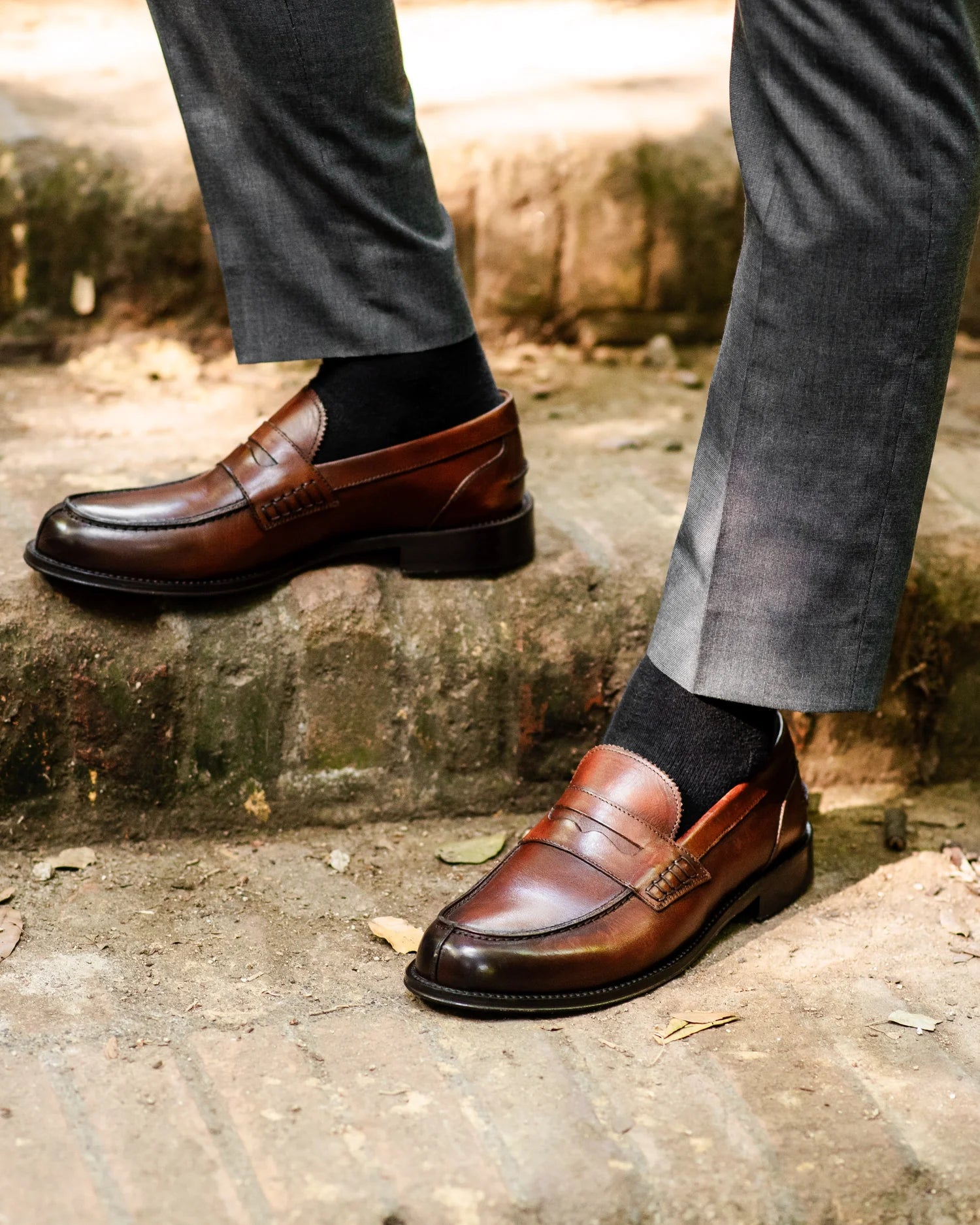 EXTON 1022 MOCASSINO COLLEGE UOMO PELLE MARRONE