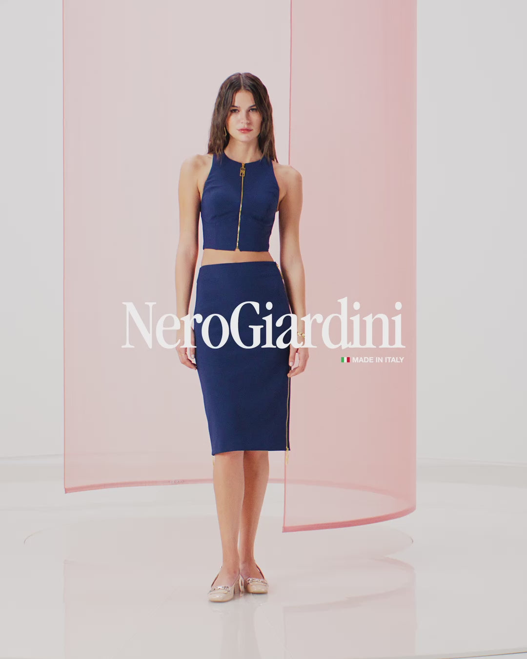 Nero Giardini E512254DE Décolleté Donna in Tessuto e Pelle jeans