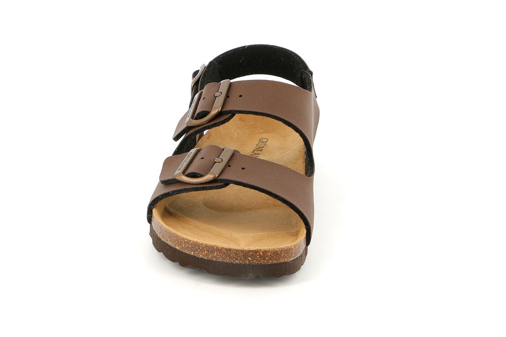 Grunland  SB3645 Bobo sandalo in sughero da uomo mogano