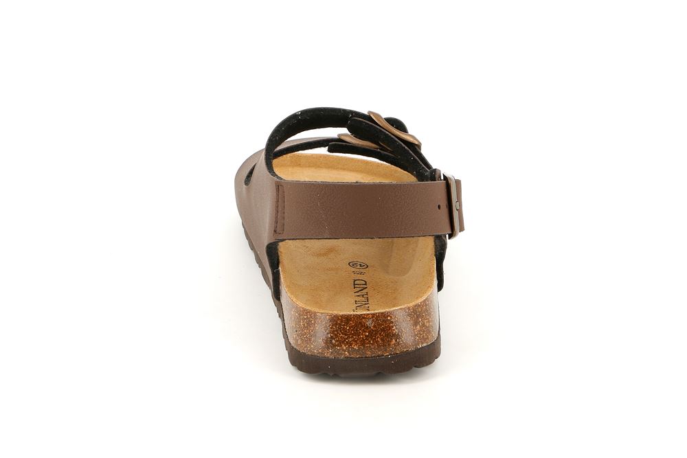 Grunland  SB3645 Bobo sandalo in sughero da uomo mogano