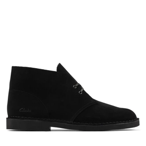 CLARKS DESERT BOOT 2 155499 PELLE SCAMOSCIATA NERA